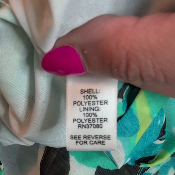 Cato Floral Midi Skirt - Blue and Green - Picture 7 of 8